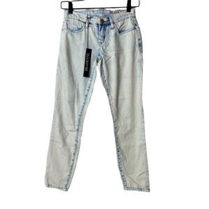 Blank NYC Womens Intro Capri Jeans White Blue Stretch Light Wash Denim 24 New